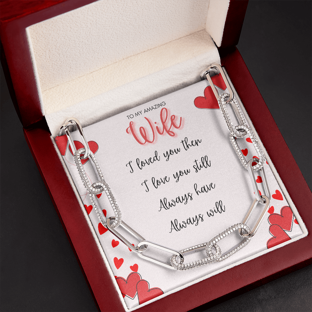 To My Wife Forever Linked Necklace