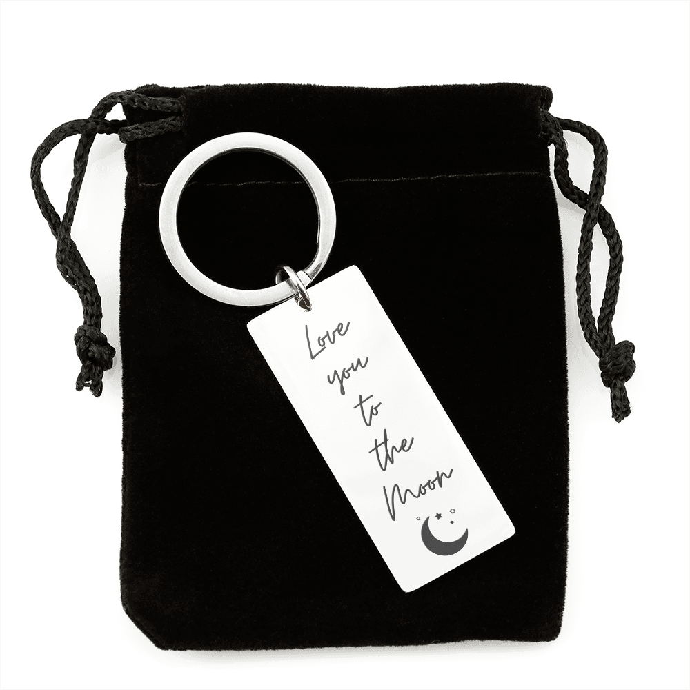 Love You To the Moon Keychain