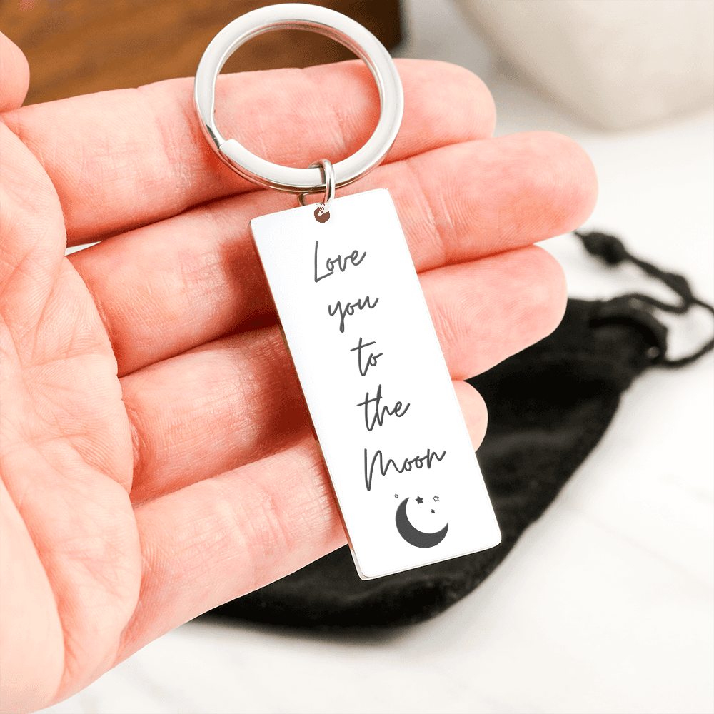 Love You To the Moon Keychain