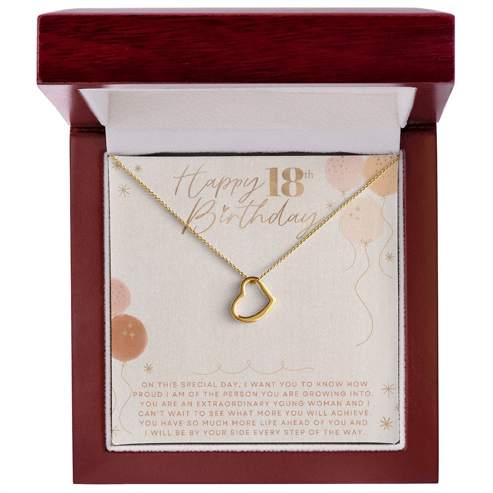 18th Birthday Gift for Her | 18th Birthday Gifts Ideas | 18th Birthday Card | Gift for 18th Birthday | 18th Birthday Girl Necklace with Card