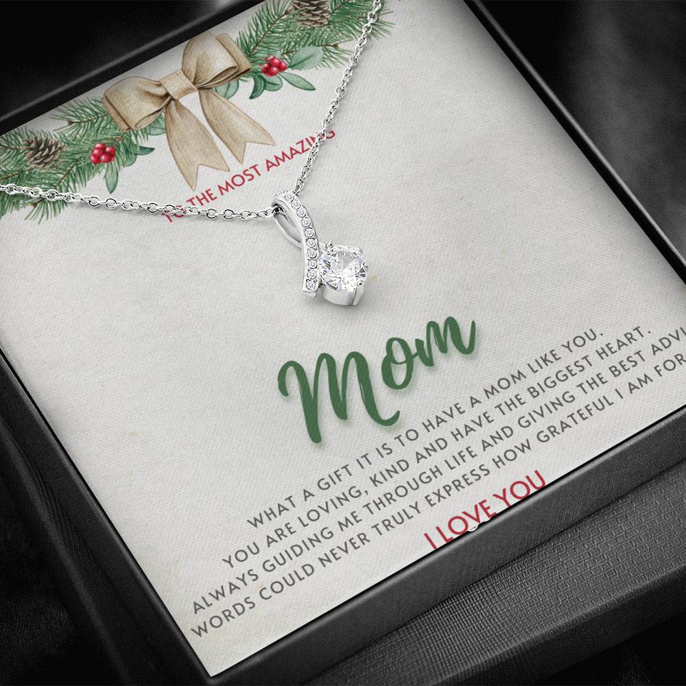 To My Mom - Necklace Christmas Gift